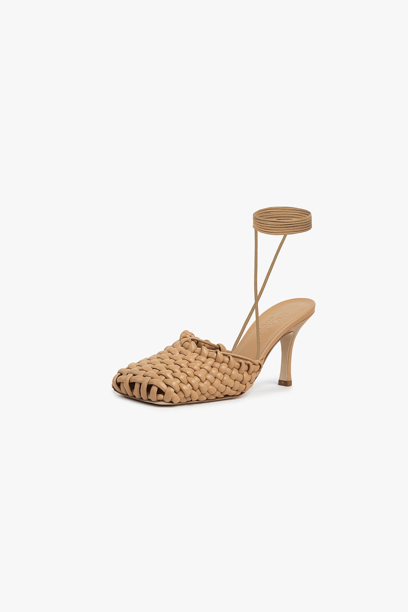 A.W.A.K.E. MODE URSULA WEAVE SHOES BEIGE outlook