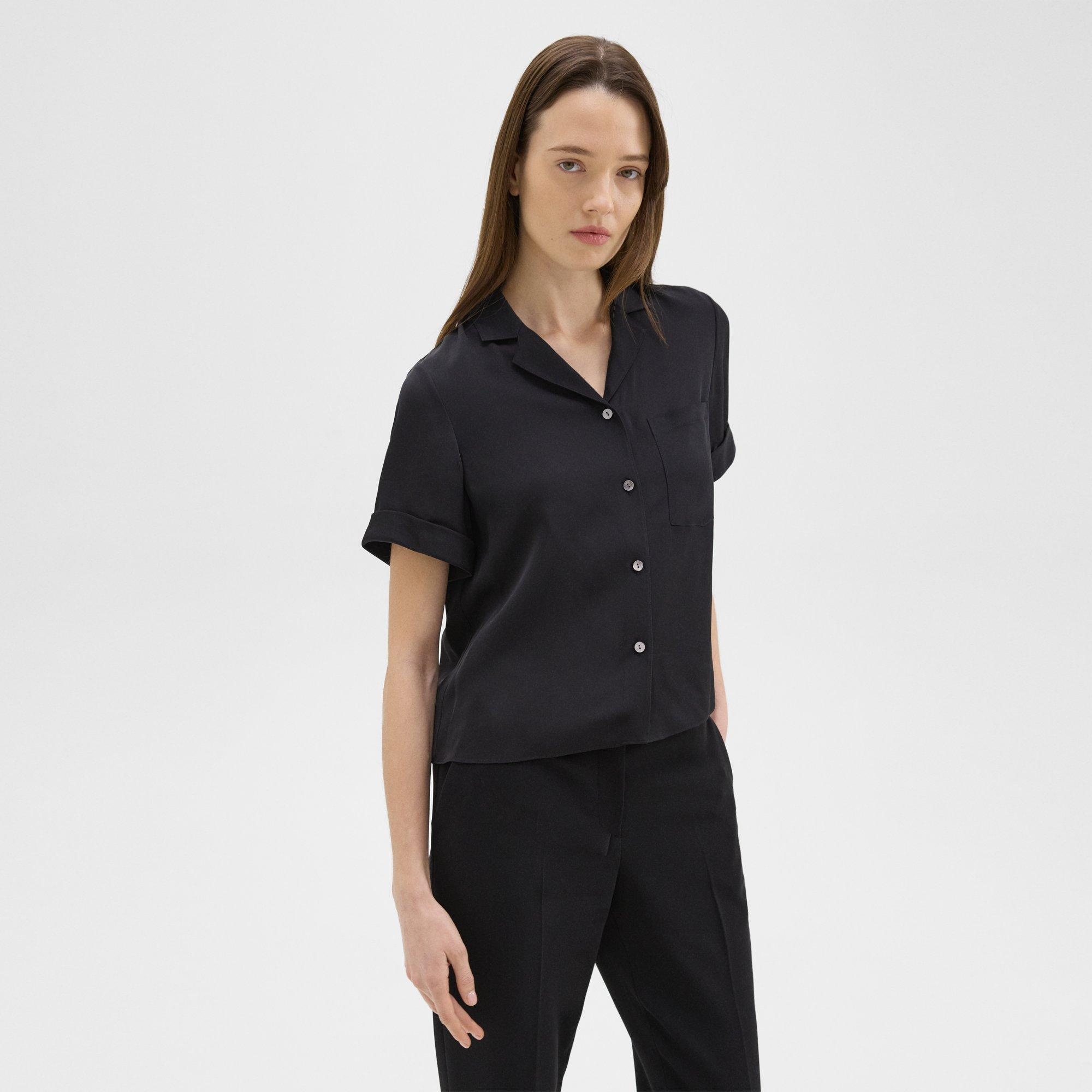 Camp Shirt in Silk Georgette - 3