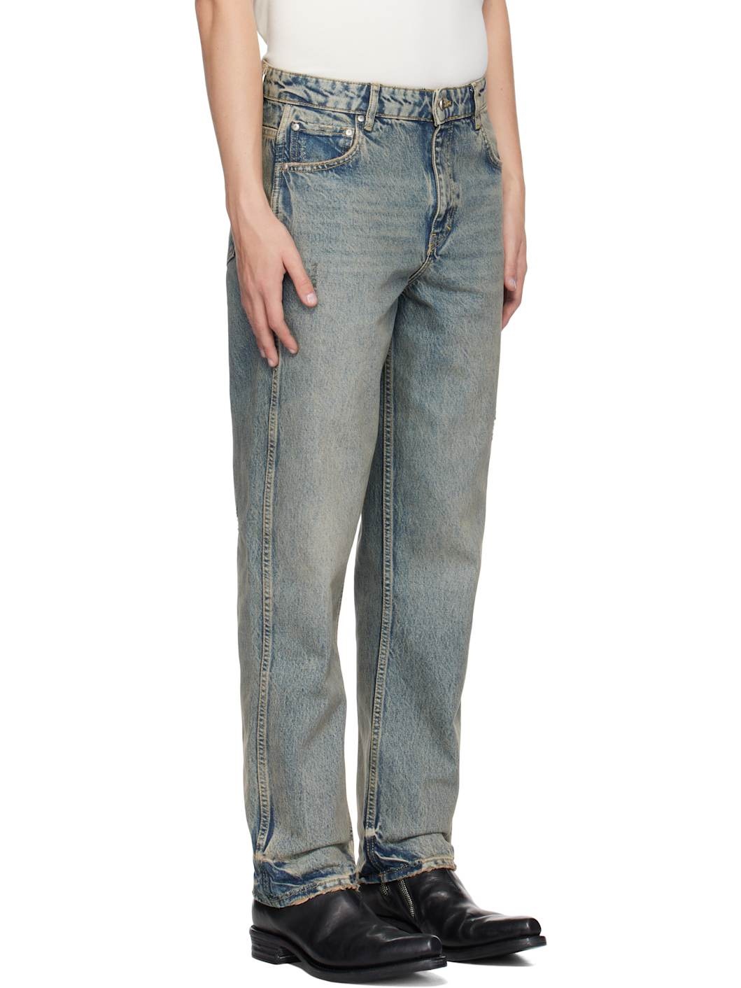 Blue R2 Straight Leg Jeans - 2