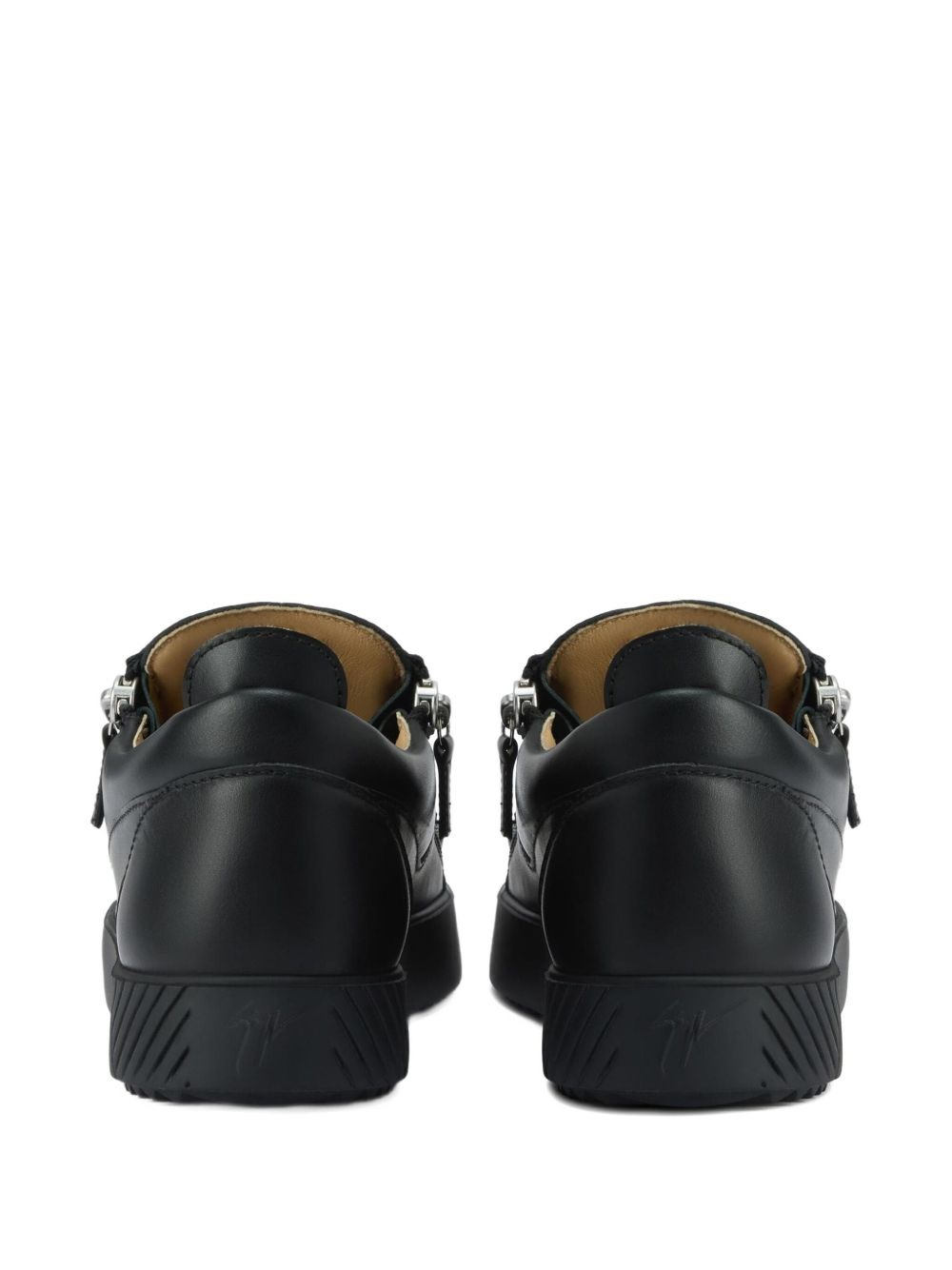 Frankie zip-detail leather sneakers - 3