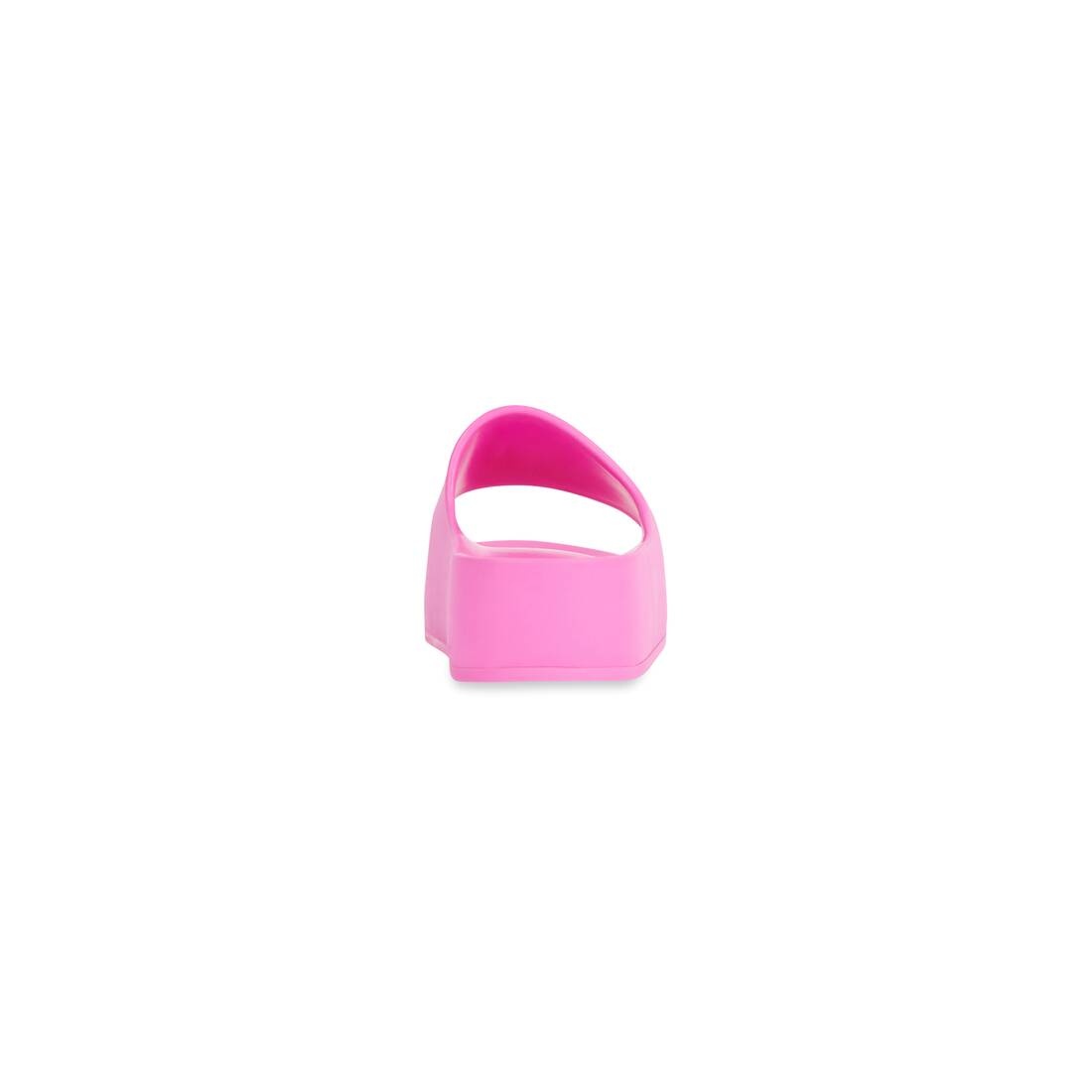 Women's Chunky Slide Sandal in Fluo Pink - 4