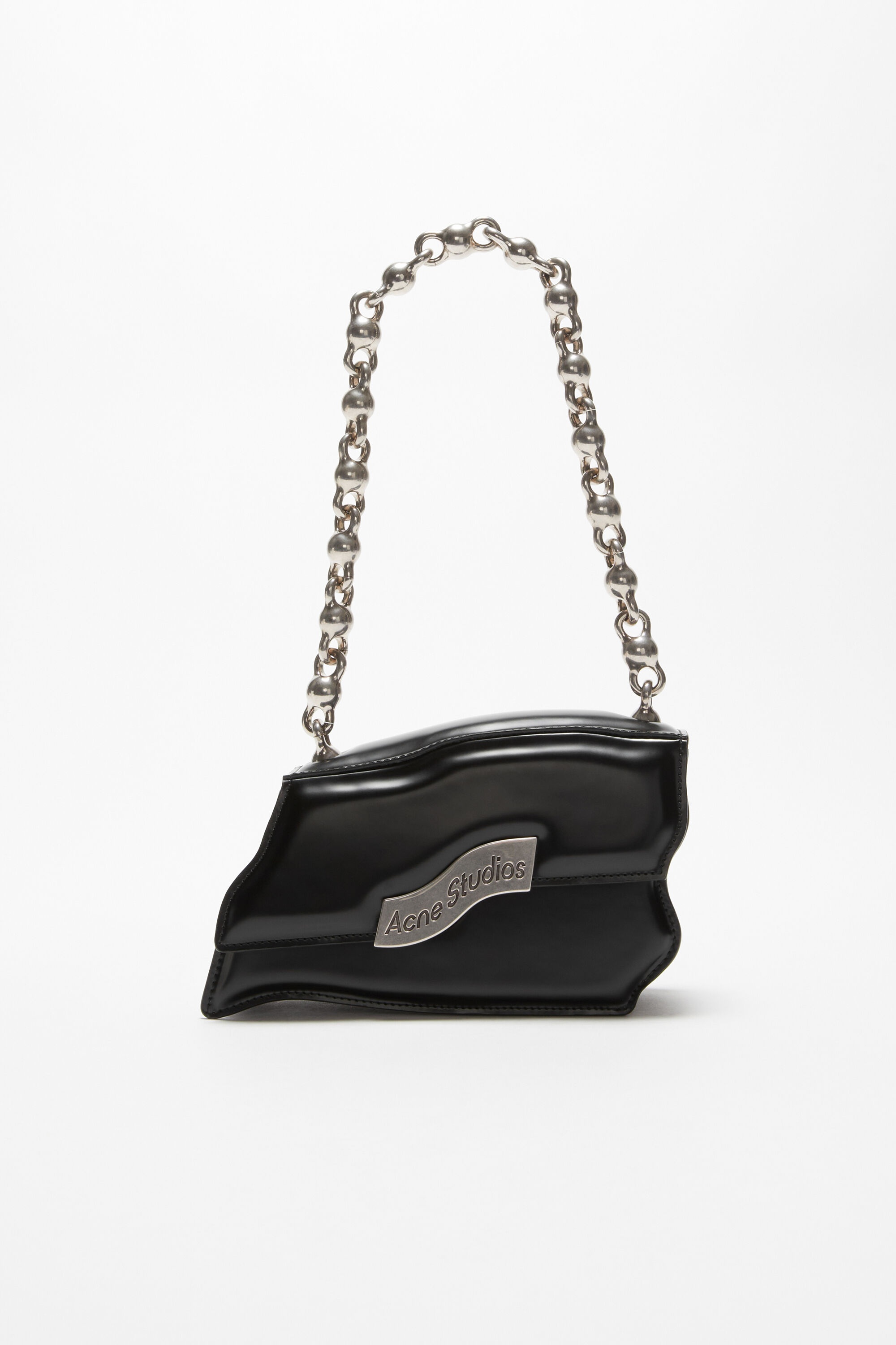 Distortion wavy mini bag - Black - 1