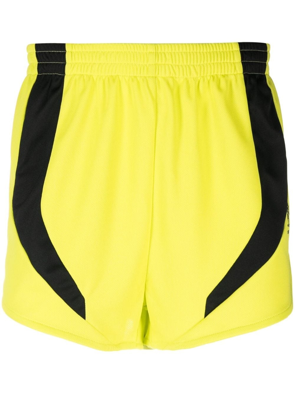 contrasting-panels elasticated-waist shorts - 1