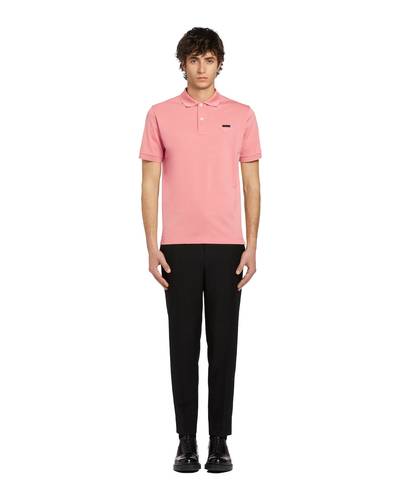 Prada Piqué polo shirt outlook