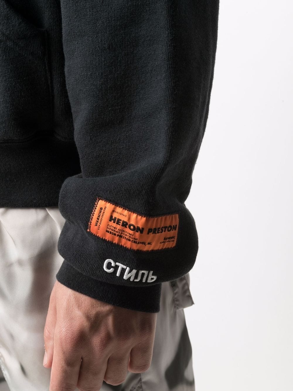 logo print hoodie - 5