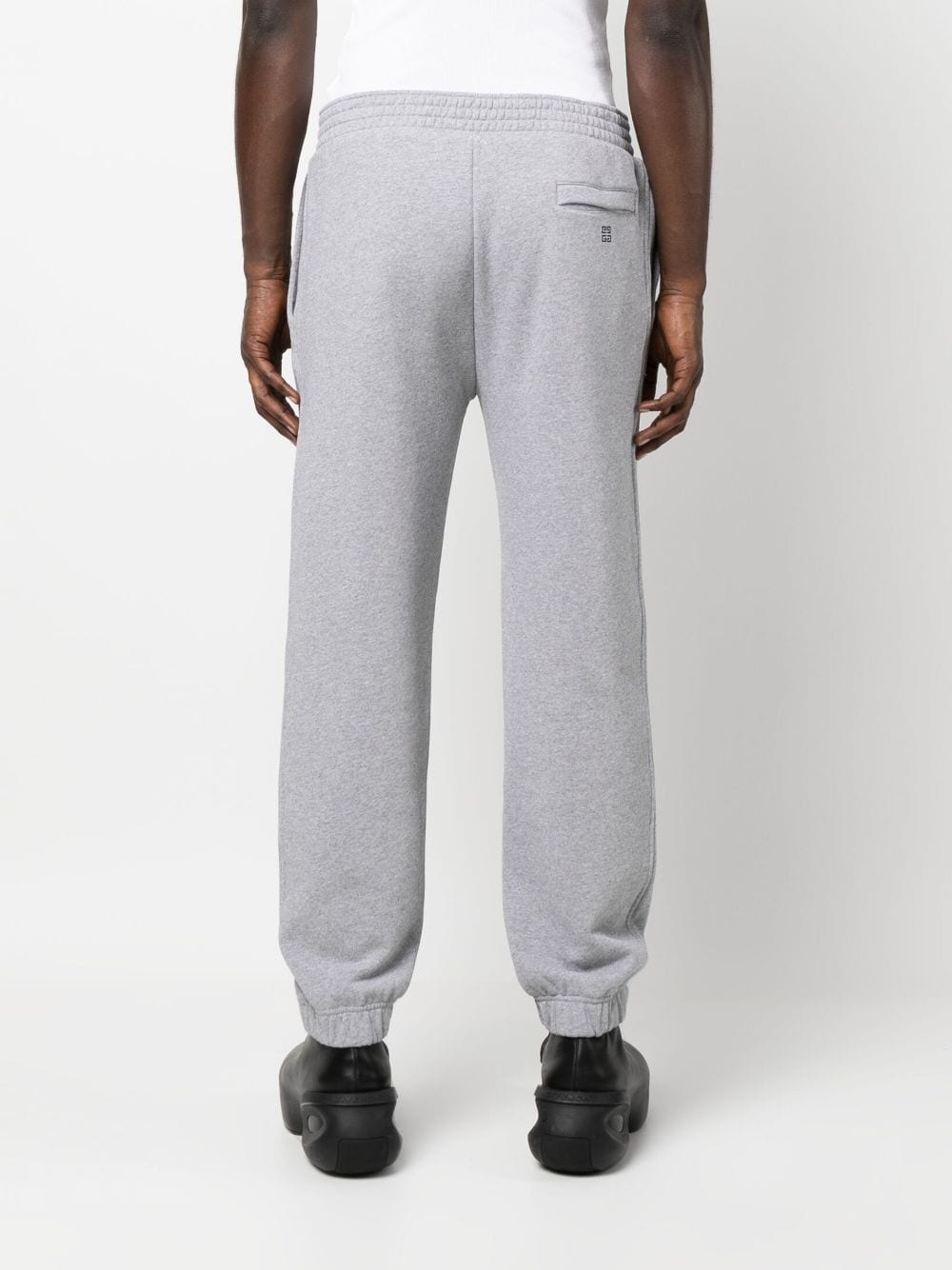 logo-patches cotton track pants - 4