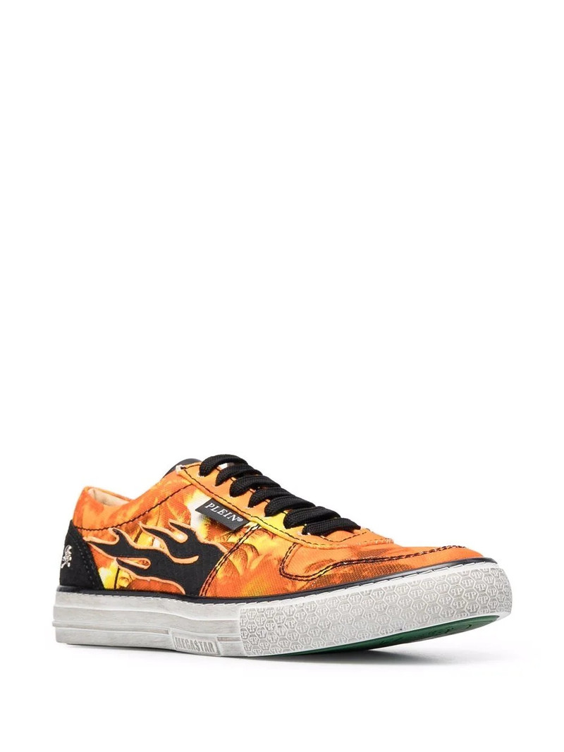 PHILIPP PLEIN Flame low-top sneakers outlook