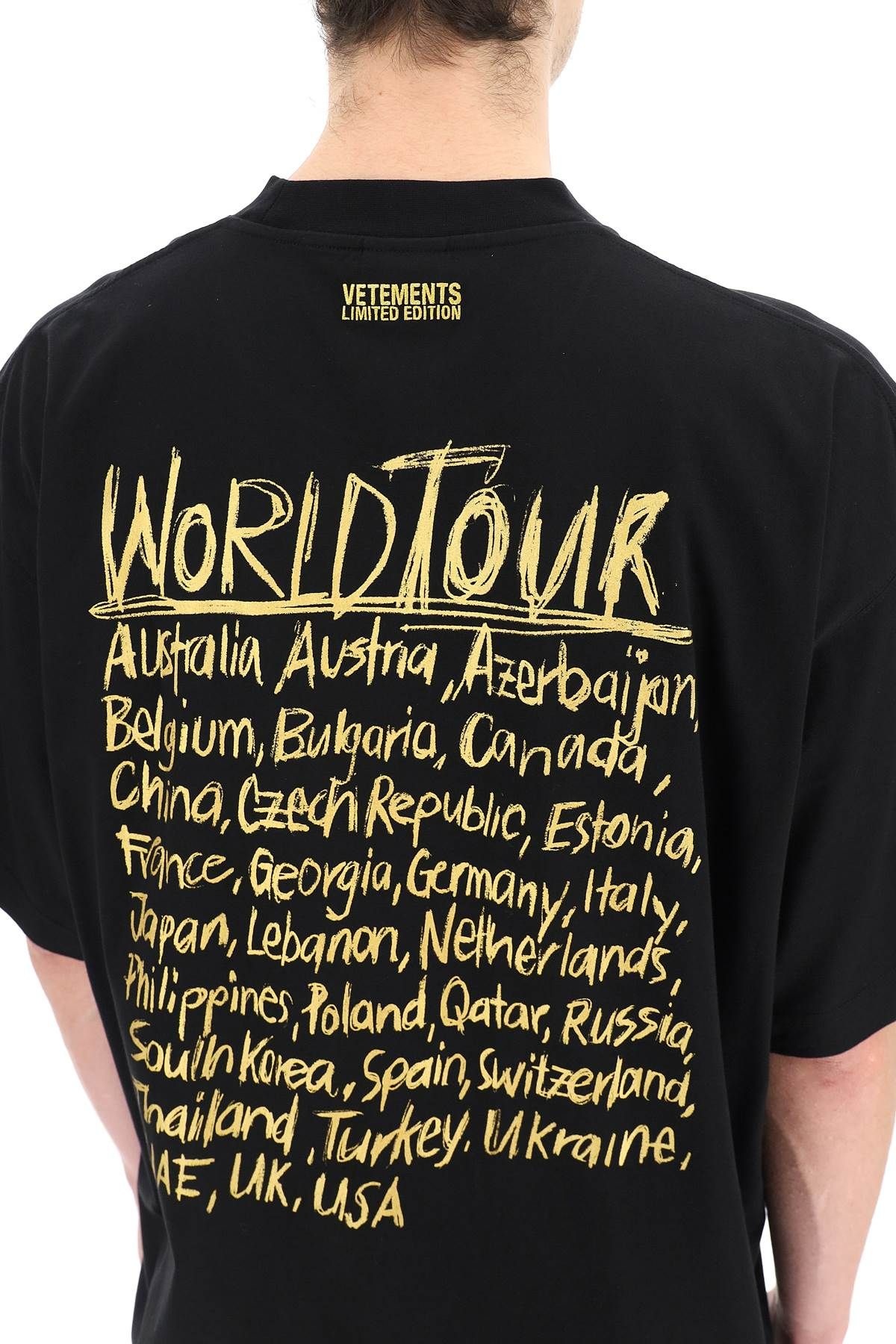 WORLD TOUR LOGO PRINT T-SHIRT - 5