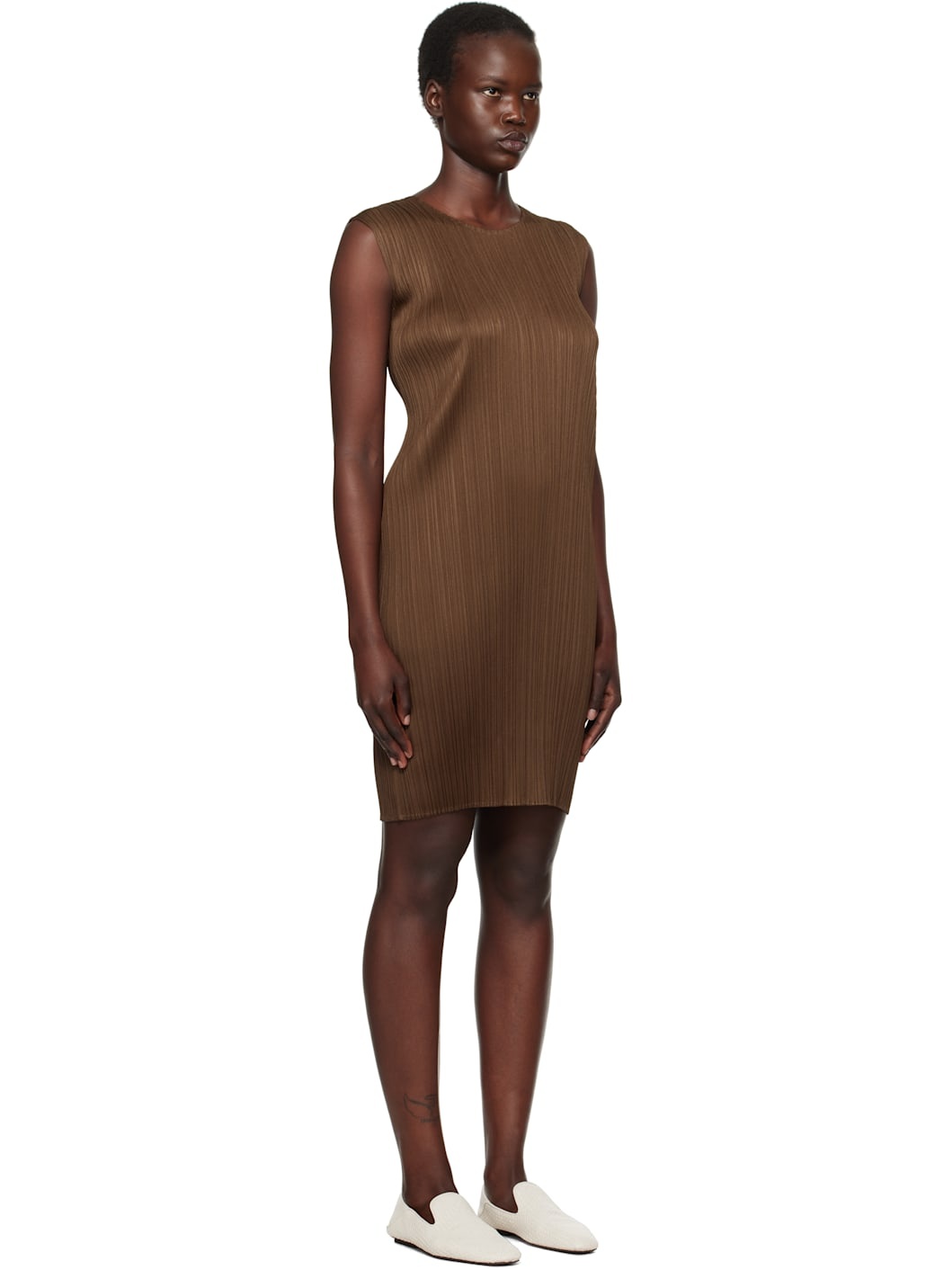 Brown New Colorful Basics 4 Midi Dress - 2