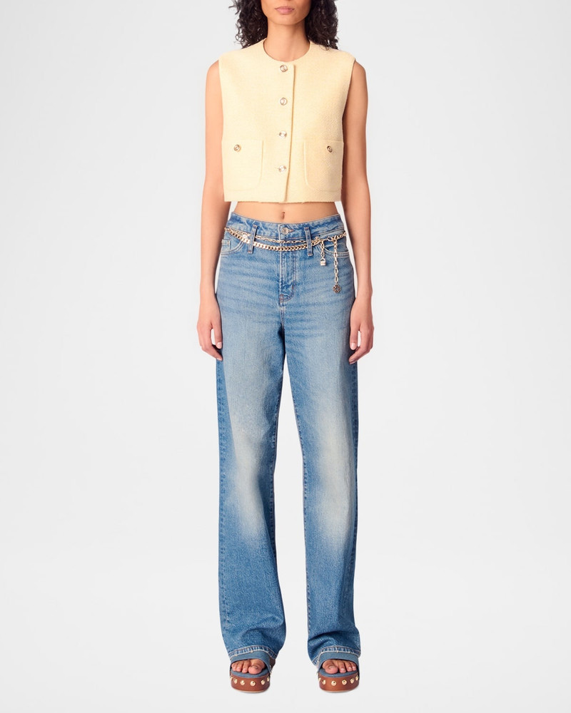 maje Visoleil Sleeveless Cropped Blazer outlook