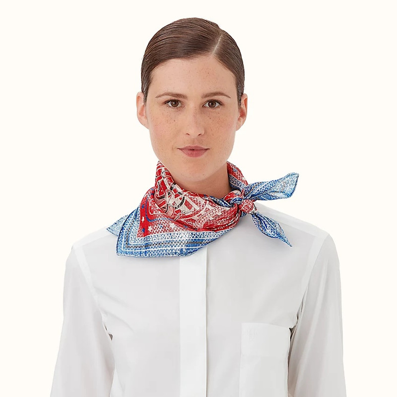 Hermès Disco Coaching bandana 55 outlook