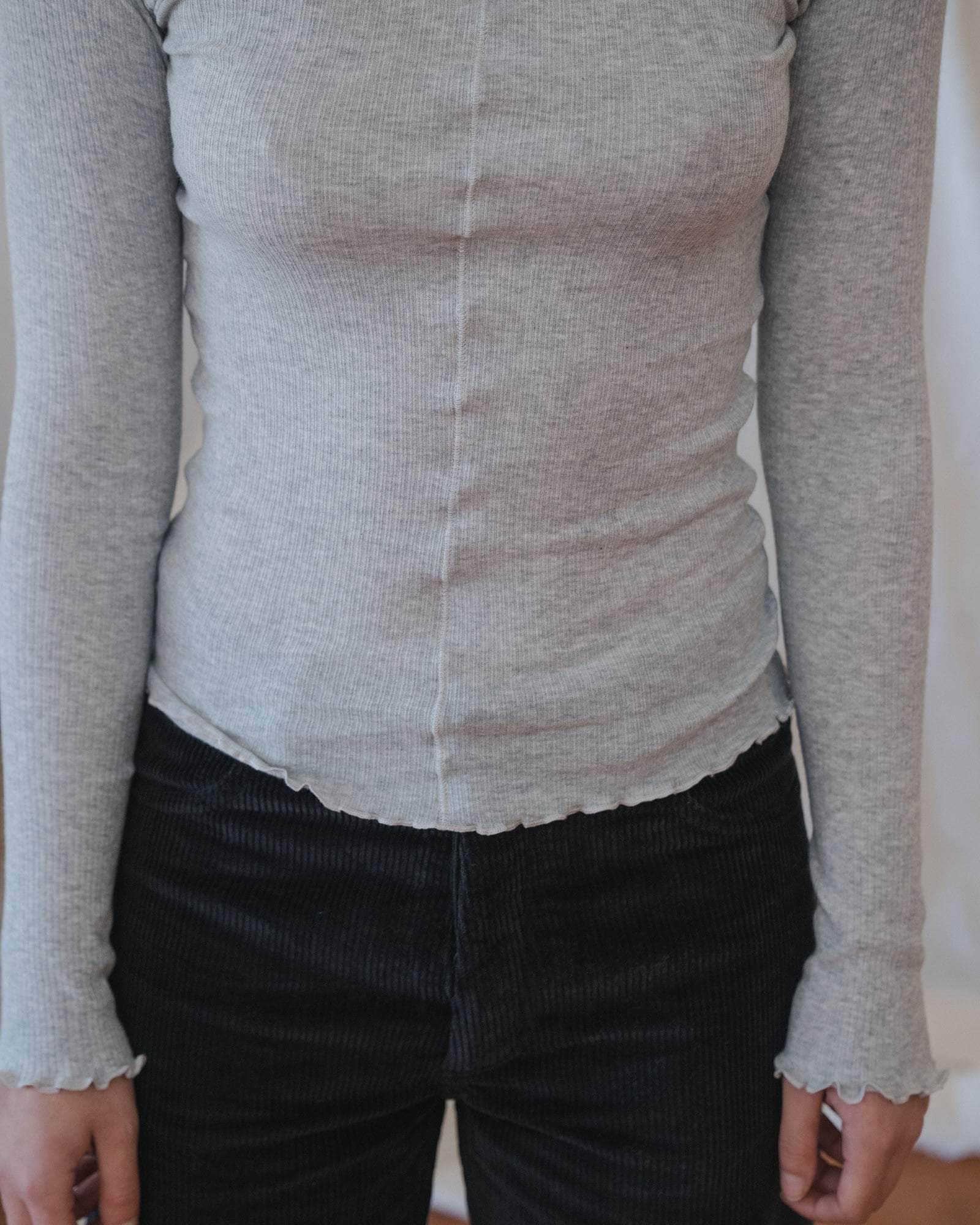 Pama Long Sleeve Tee - Fine Organic Cotton Rib - 6