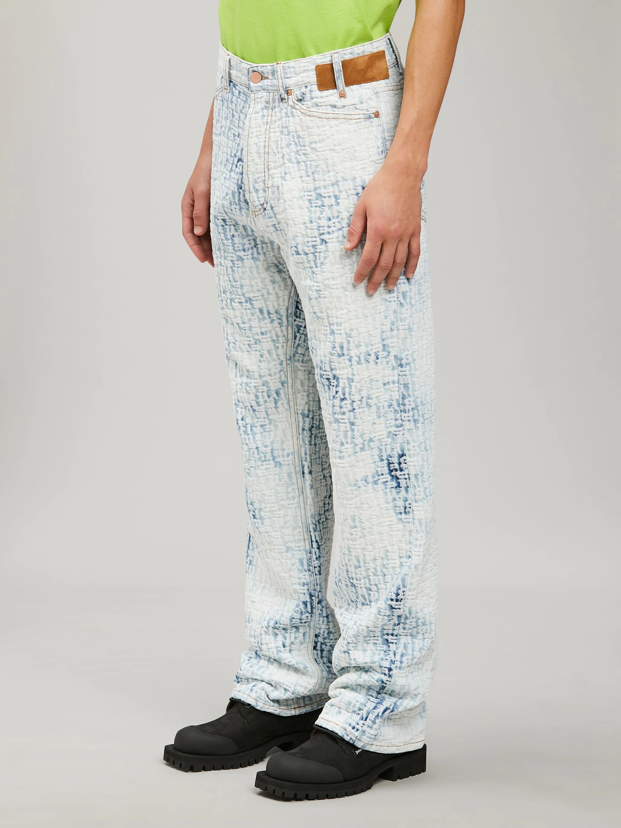 MONOGRAM DENIM PANTS - 4