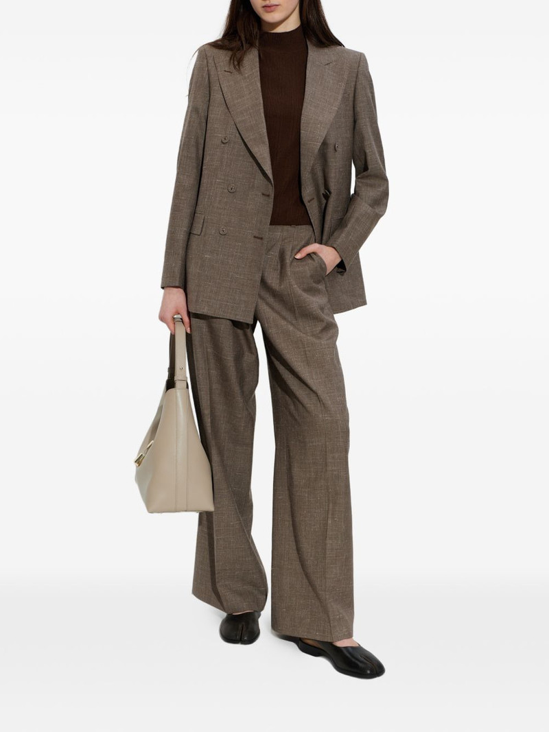 OFFICINE GÉNÉRALE pleated wide-leg trousers outlook