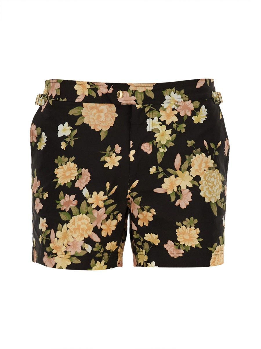 Tom Ford Men Costume Shorts "Hendrix Floral" - 2