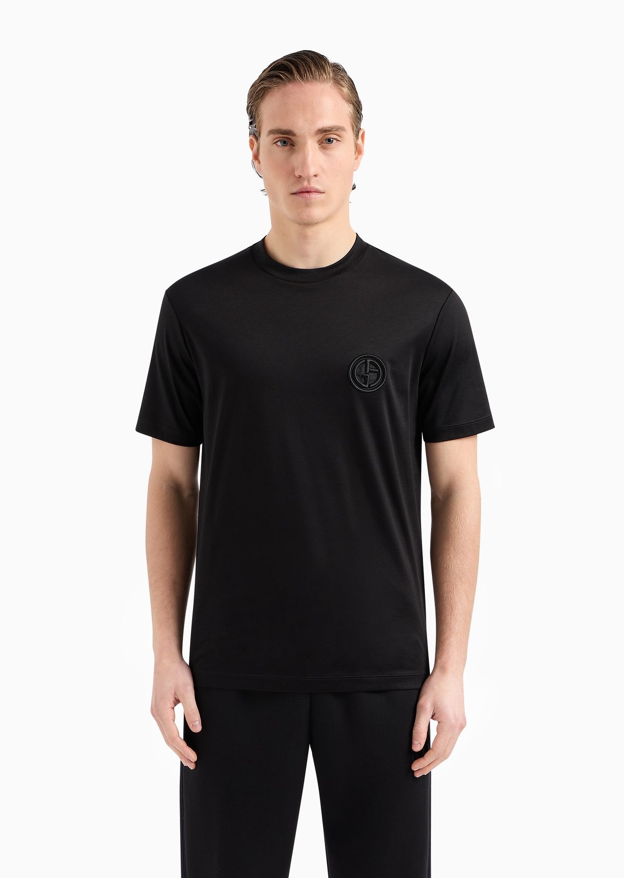 Pure cotton interlock crew-neck T-shirt - 2