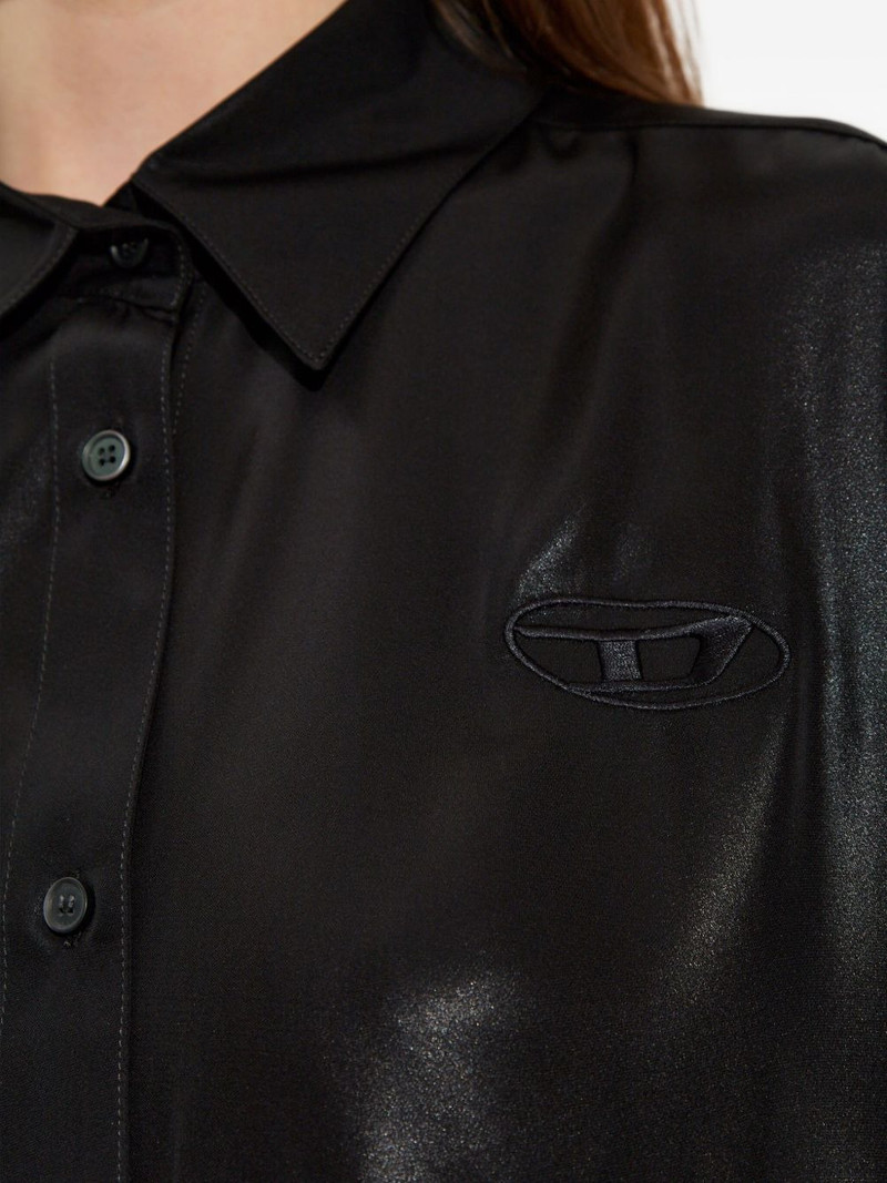 C-Simplier buttoned logo shirt 5