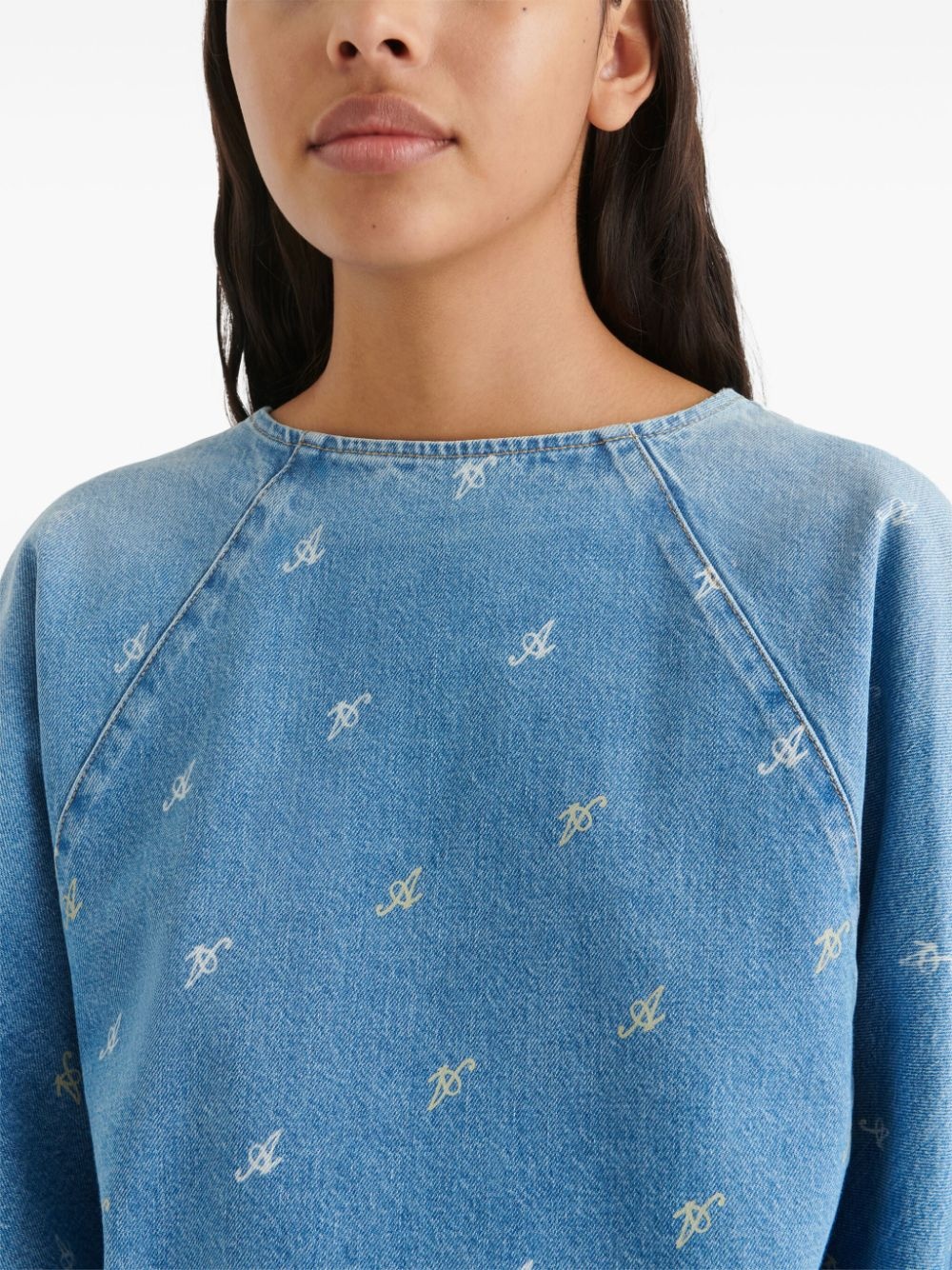 Daisy Script A denim top - 5