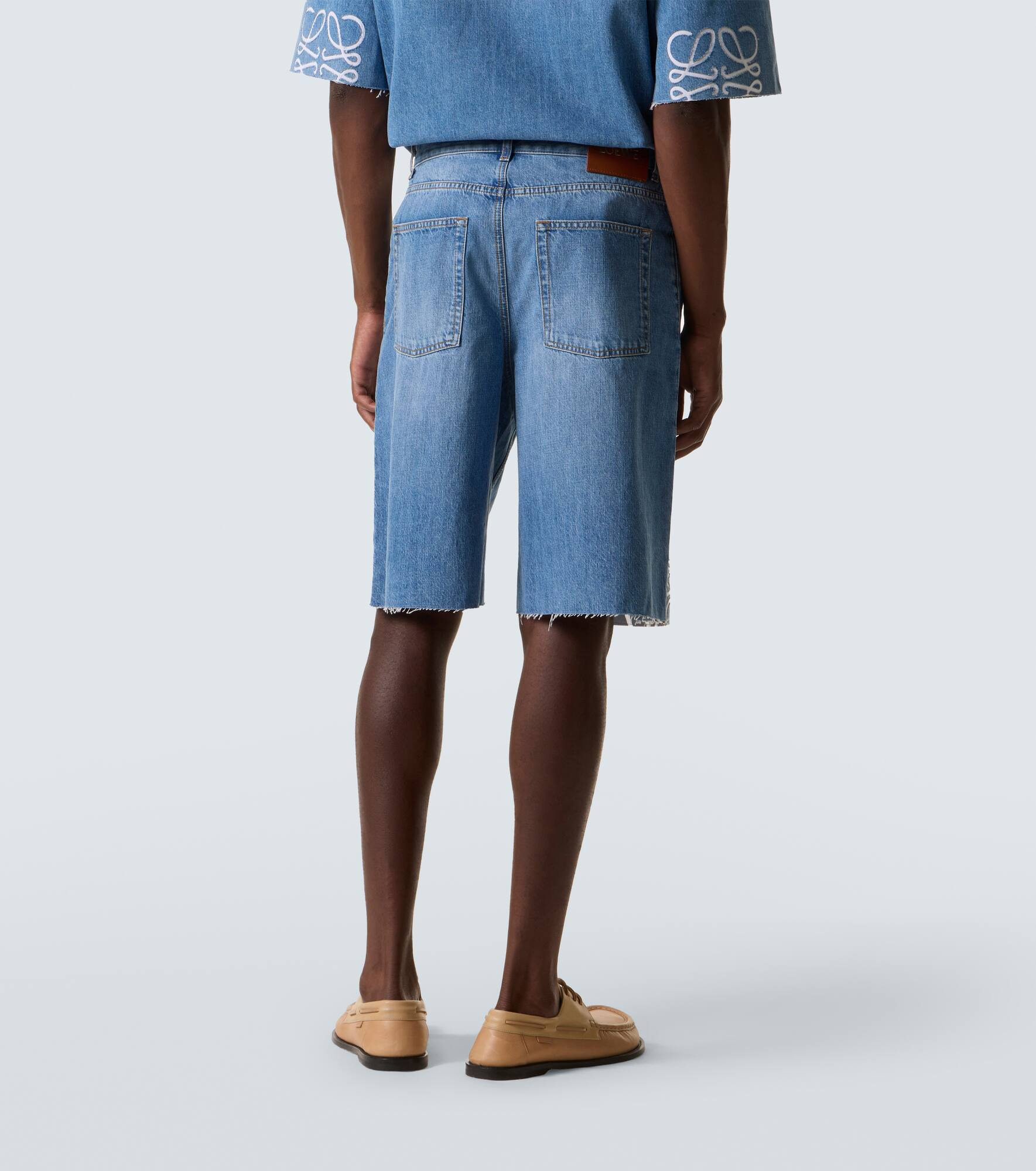 Anagram denim shorts - 4