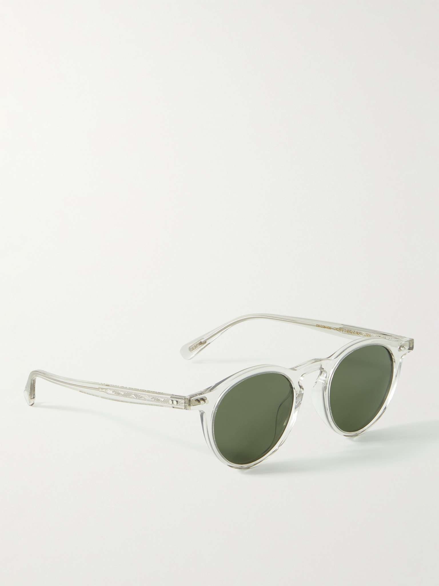 Oliver Peoples OP-13 Round-Frame Tortoiseshell Acetate Sunglasses