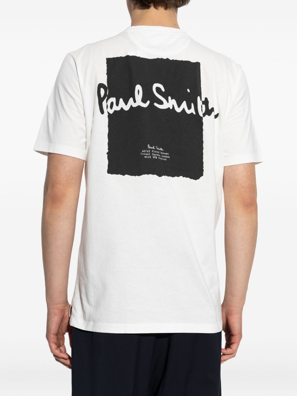 text-embroidered crew-neck T-shirt - 4