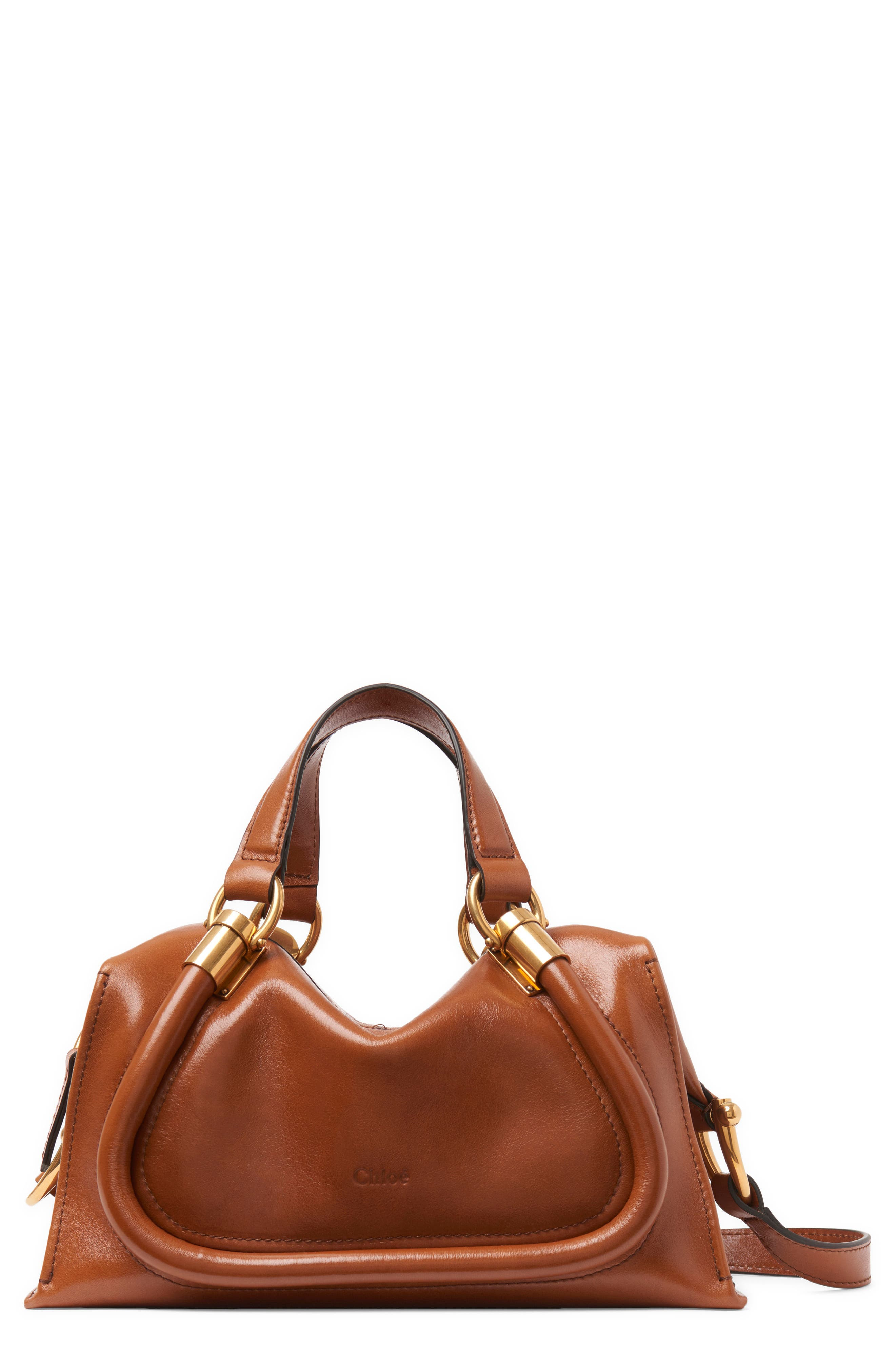 Chloé Paraty 24 Leather Shoulder Bag in Clay Brown at Nordstrom - 1