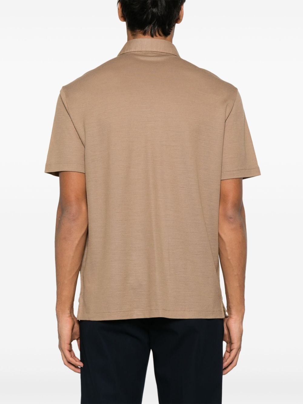 logo-embroidered polo shirt - 3