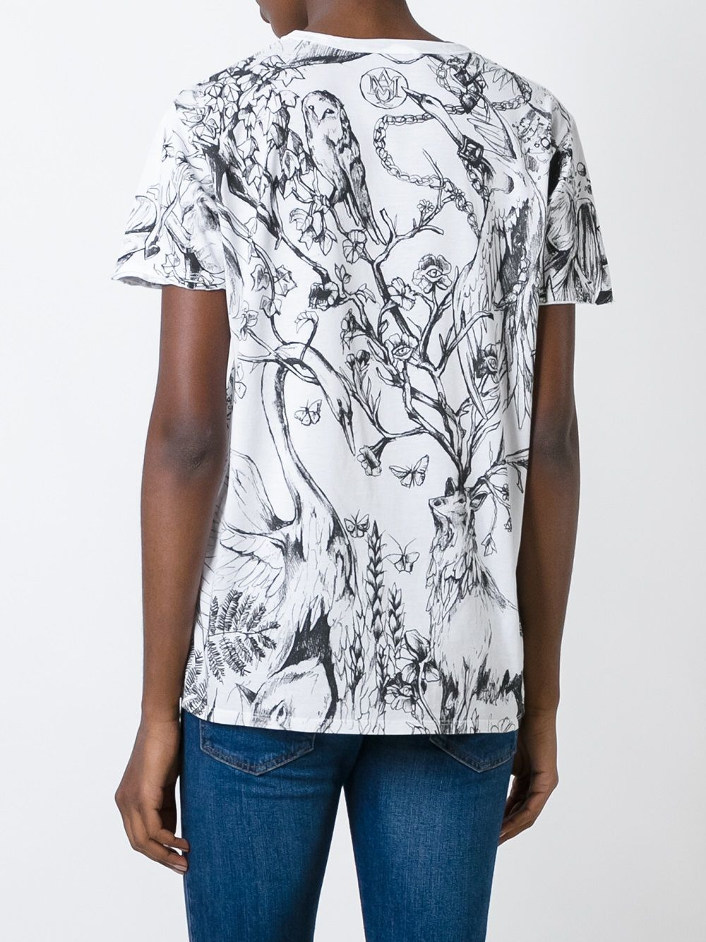 unicorn print T-shirt - 4