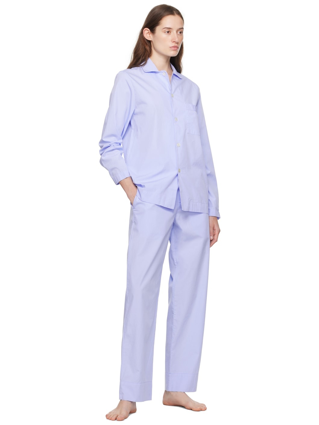 Blue Drawstring Pyjama Pants - 4