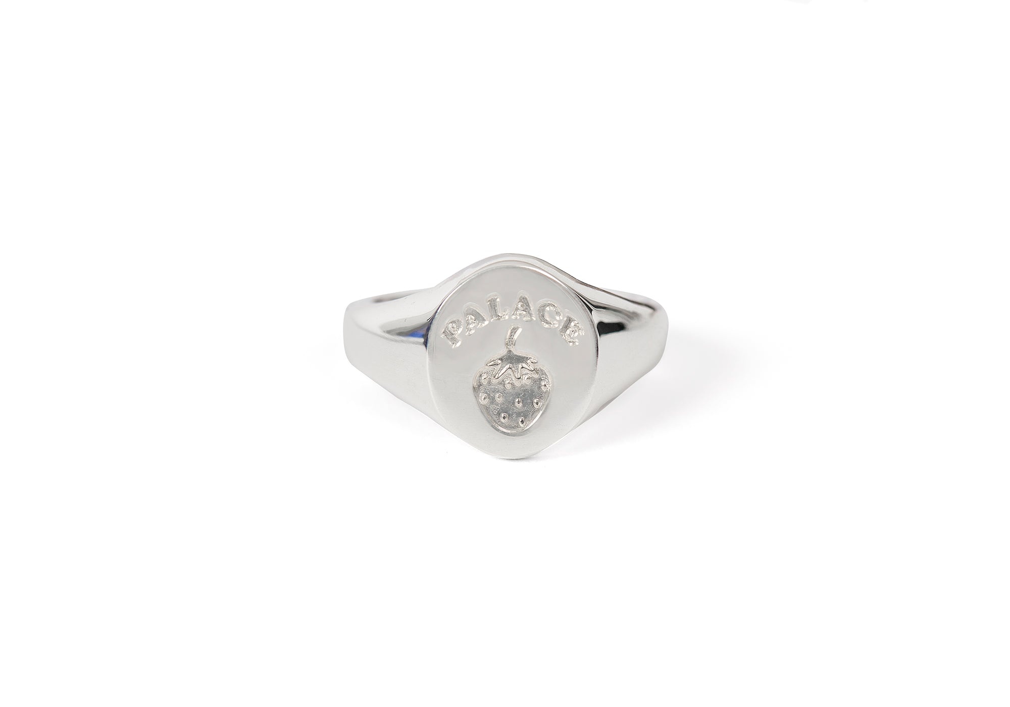 STRAWBERRY SIGNET RING SILVER - 1