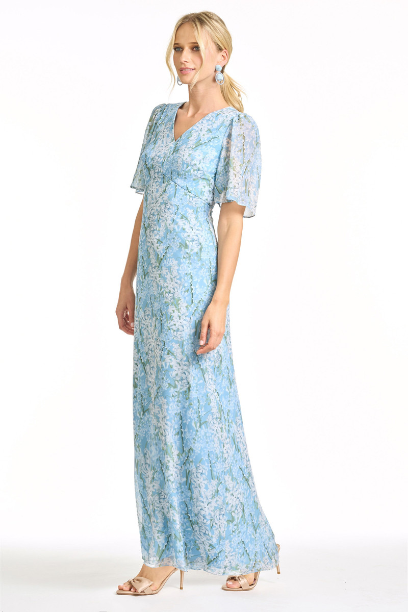 SACHIN & BABI MAE GOWN - SKY SNOW HYACINTH outlook