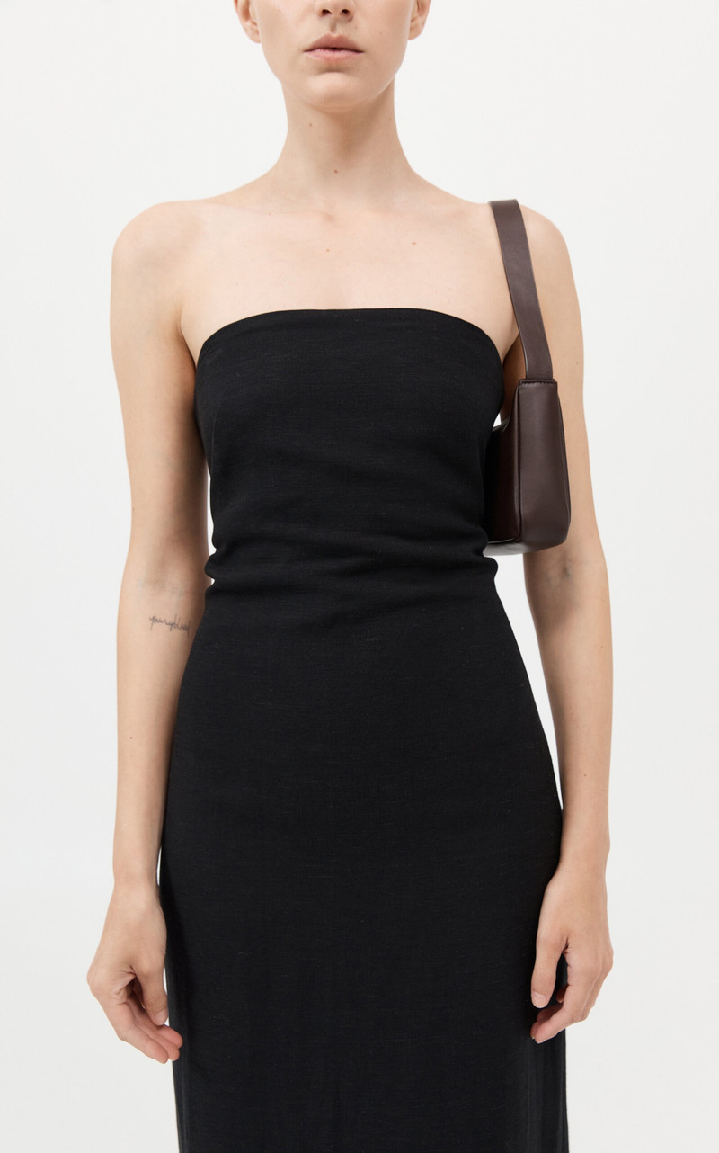 90's Petit Leather Shoulder Bag brown 3