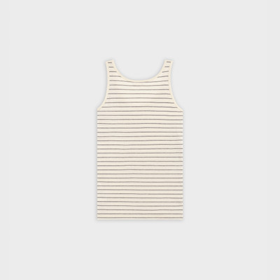 CELINE TANK TOP IN EMBROIDERED STRIPED COTTON outlook