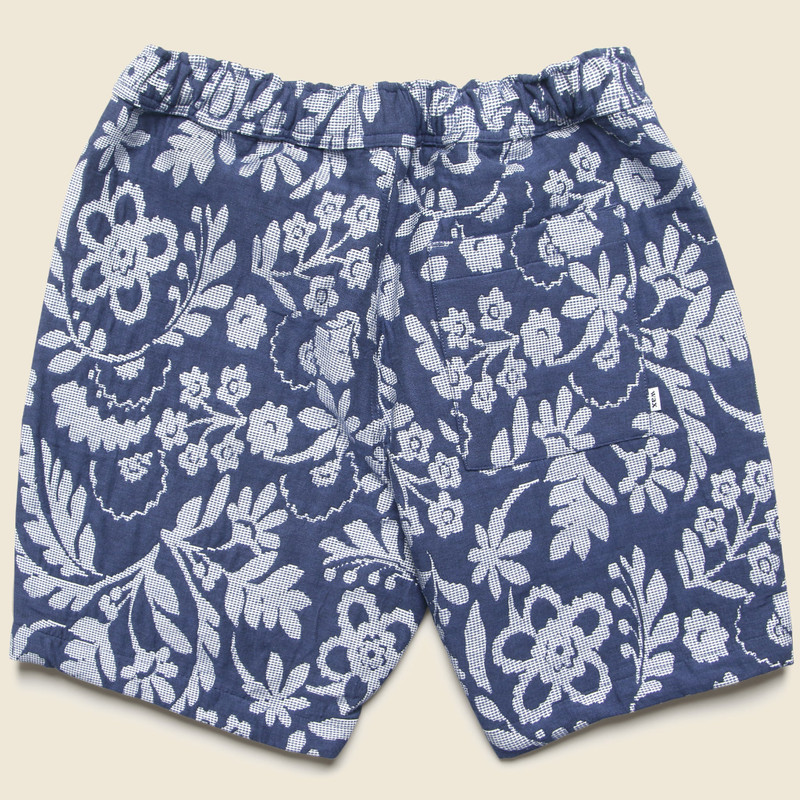 Wax London 7" Kurt Shorts - Floral Jacquard Blue outlook