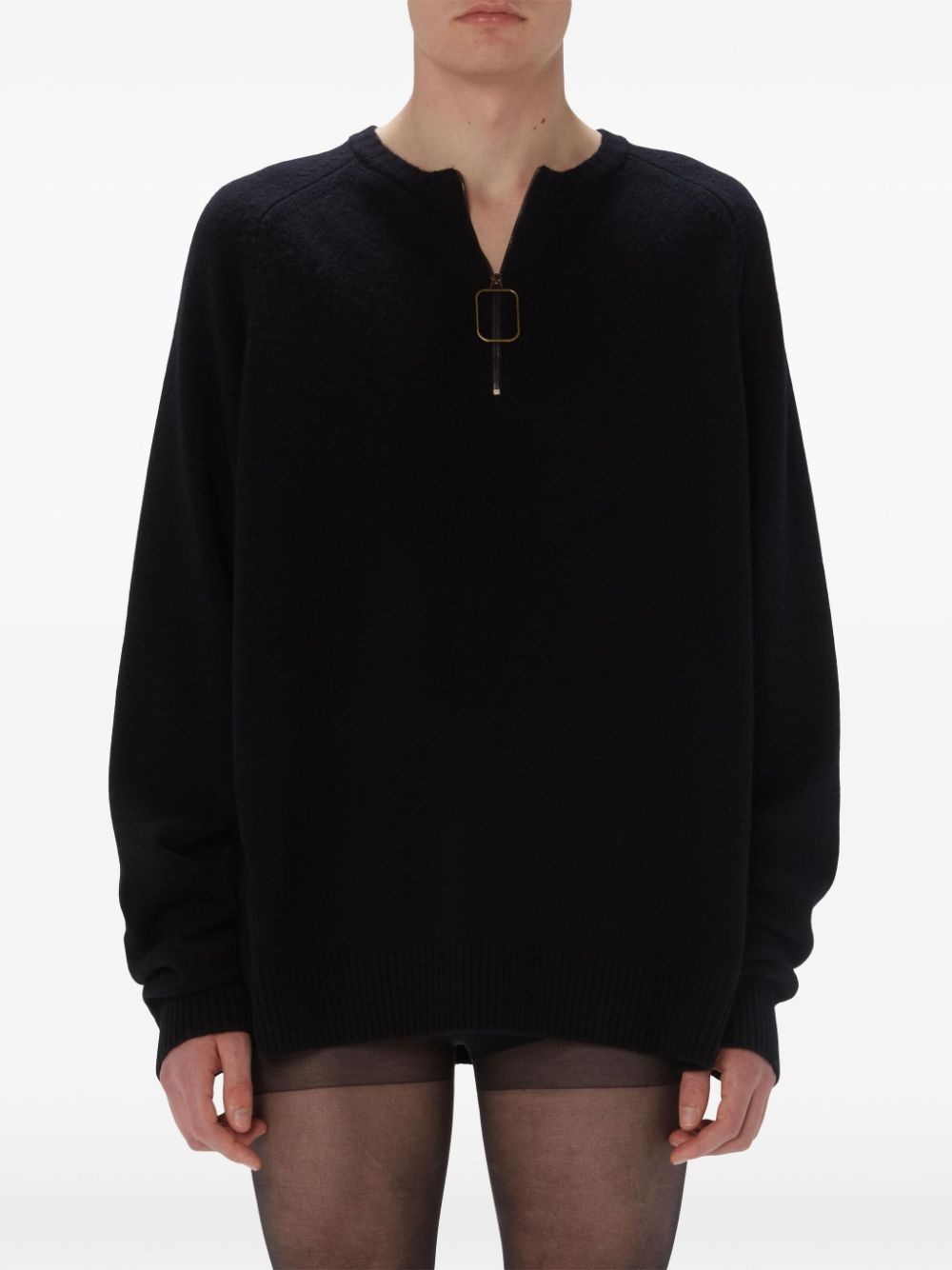 crew-neck raglan-sleeves jumper - 3