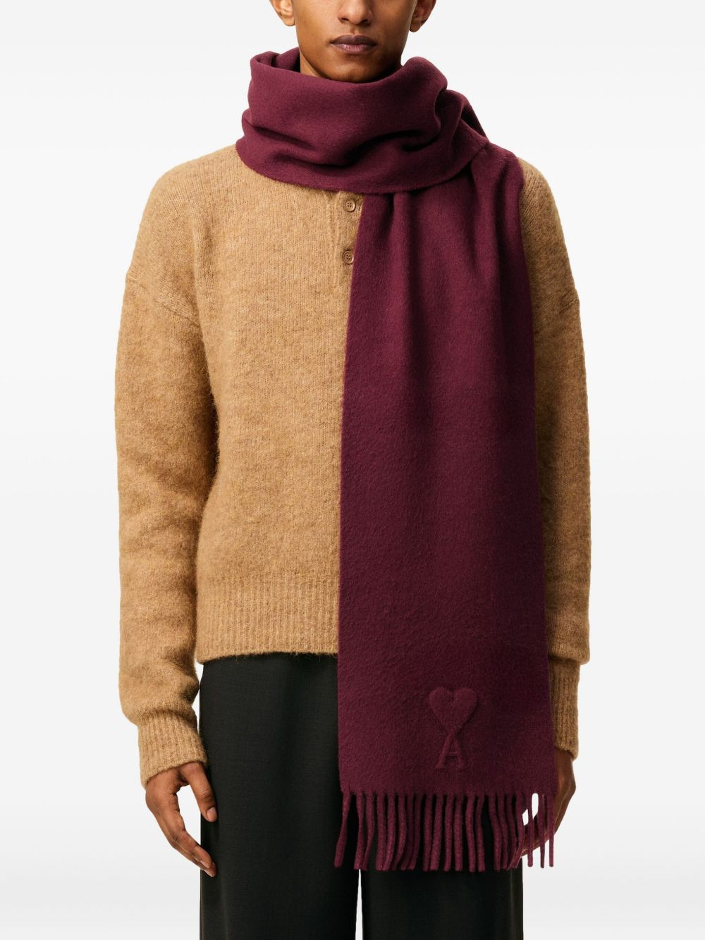 Ami De Coeur wool scarf - 3