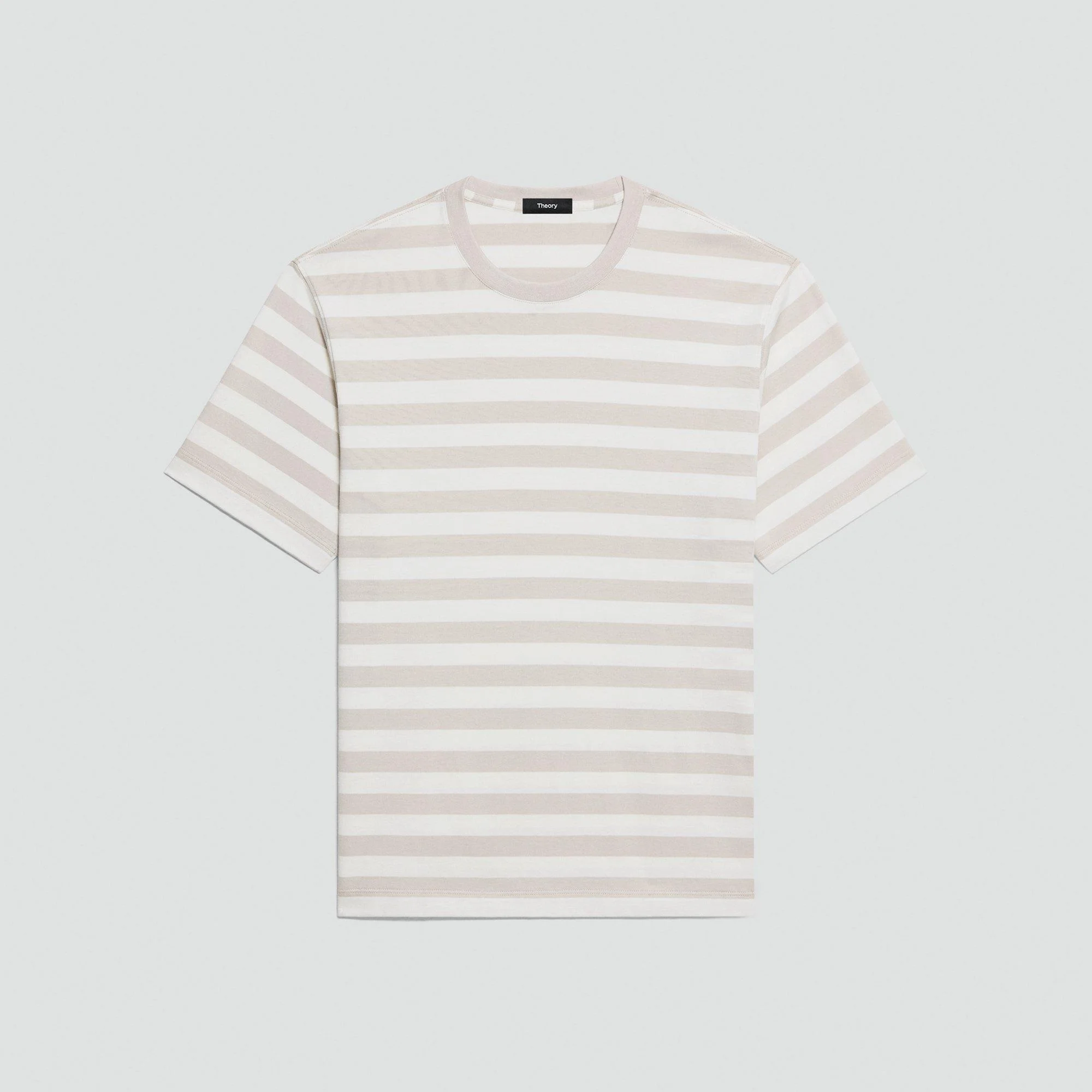 Relaxed Tee in Striped Cotton - 1