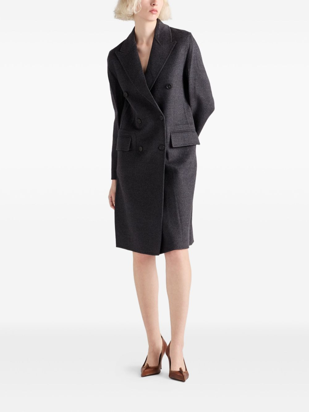 double-breasted coat - 2