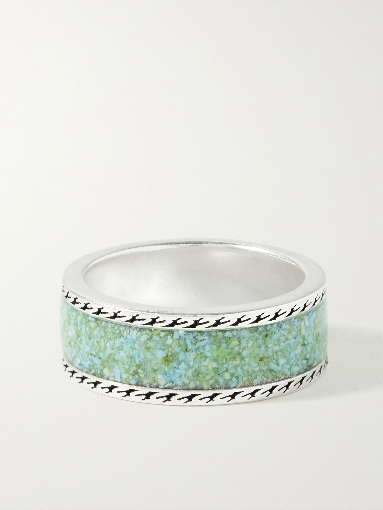 Sterling Silver and Enamel Ring - 3