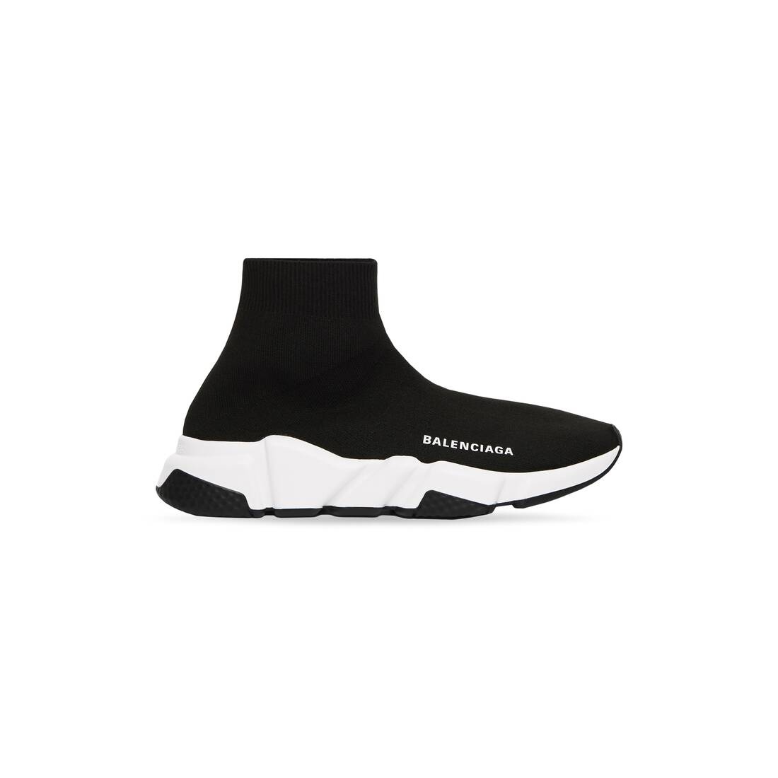 Women's Speed Recycled Knit Sneaker in Black/white - 1