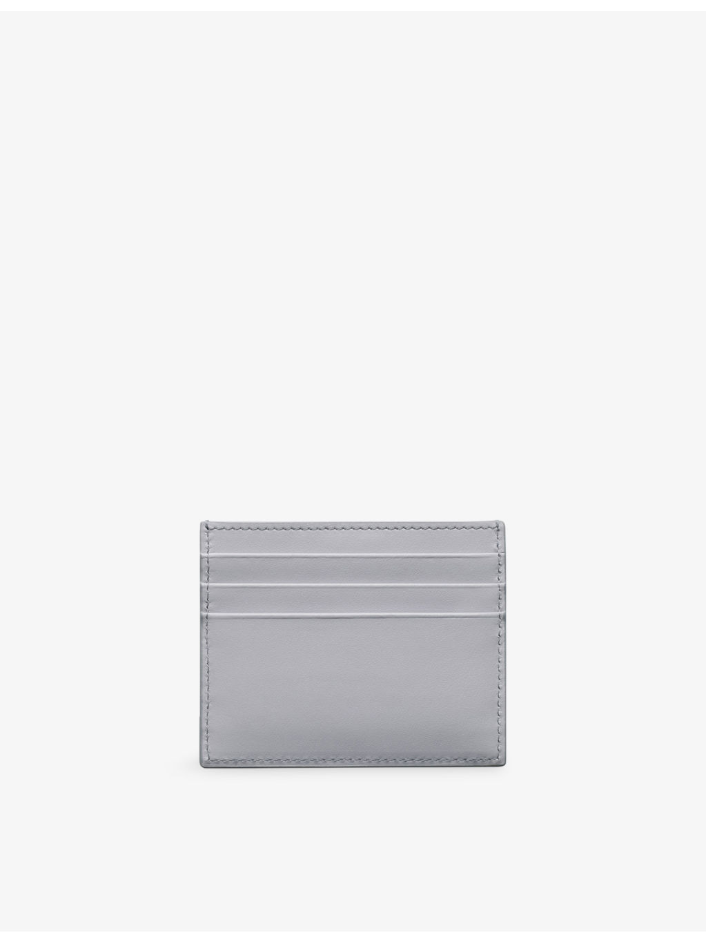 Logo-Plaque Leather Card Holder - 3