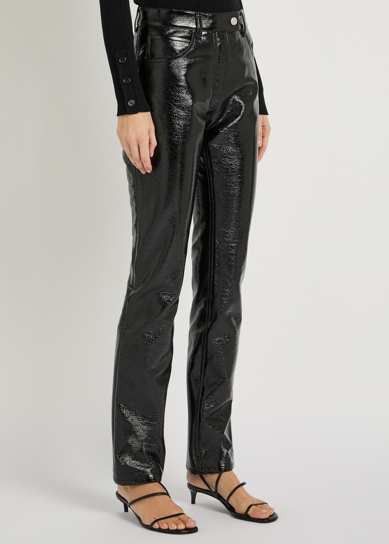 courrèges Courrèges Reedition Crinkled Vinyl Trousers outlook