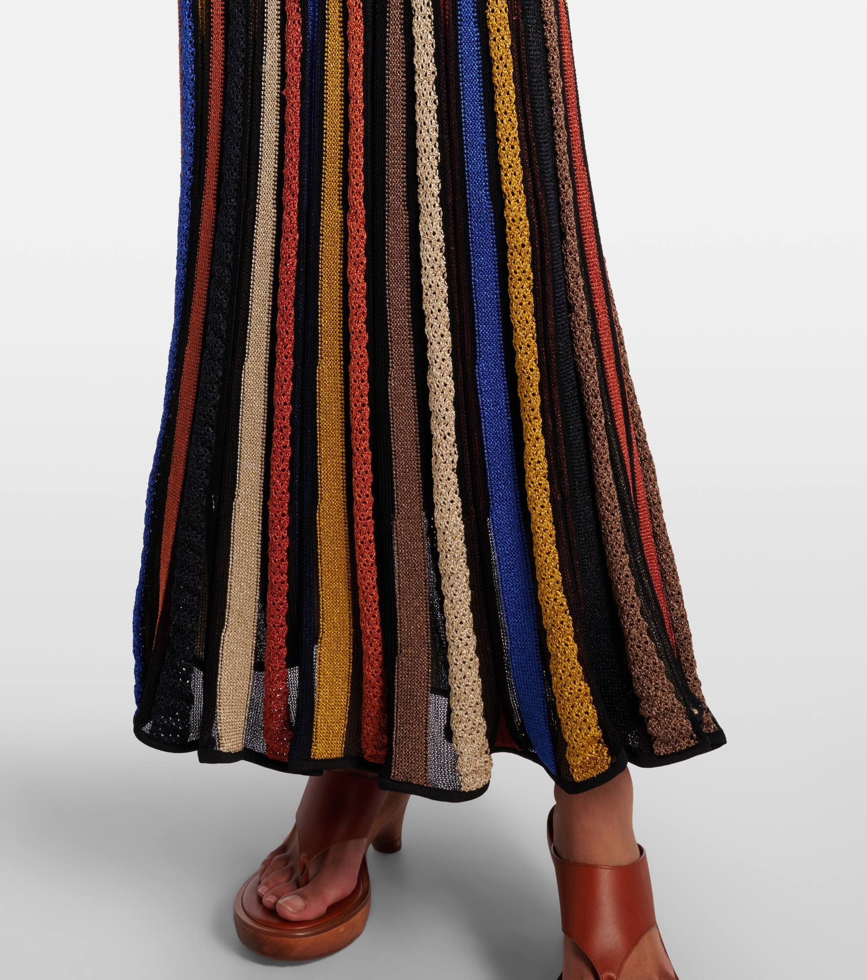 Albie striped lamé maxi dress - 5