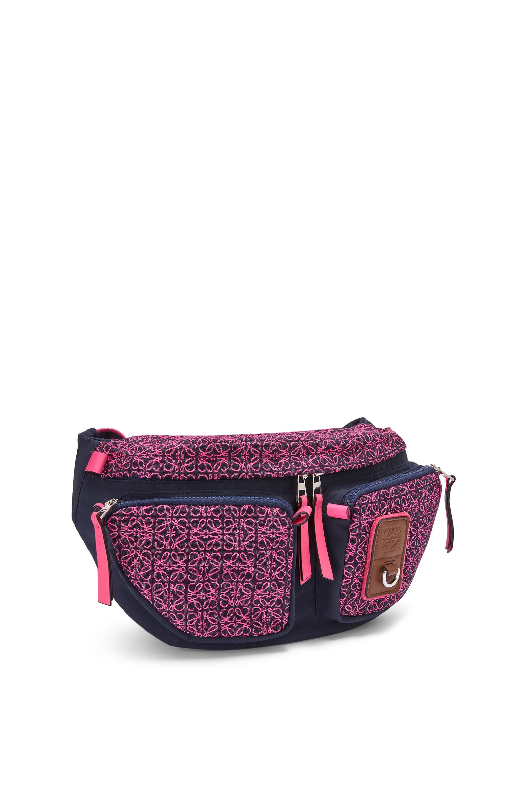 Large bumbag in Anagram jacquard and nylon - 2