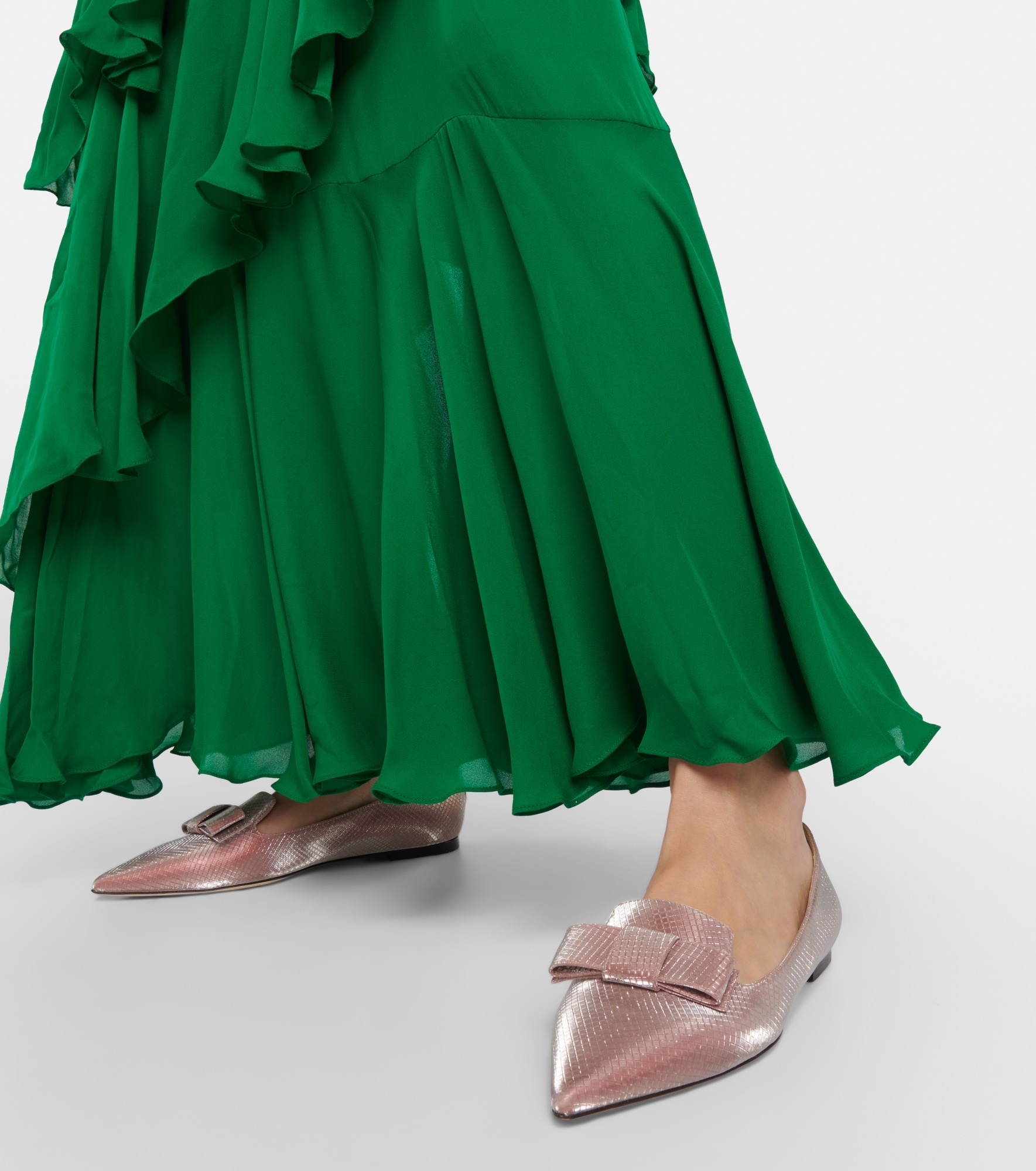 Gala bow-embellished ballet flats - 4