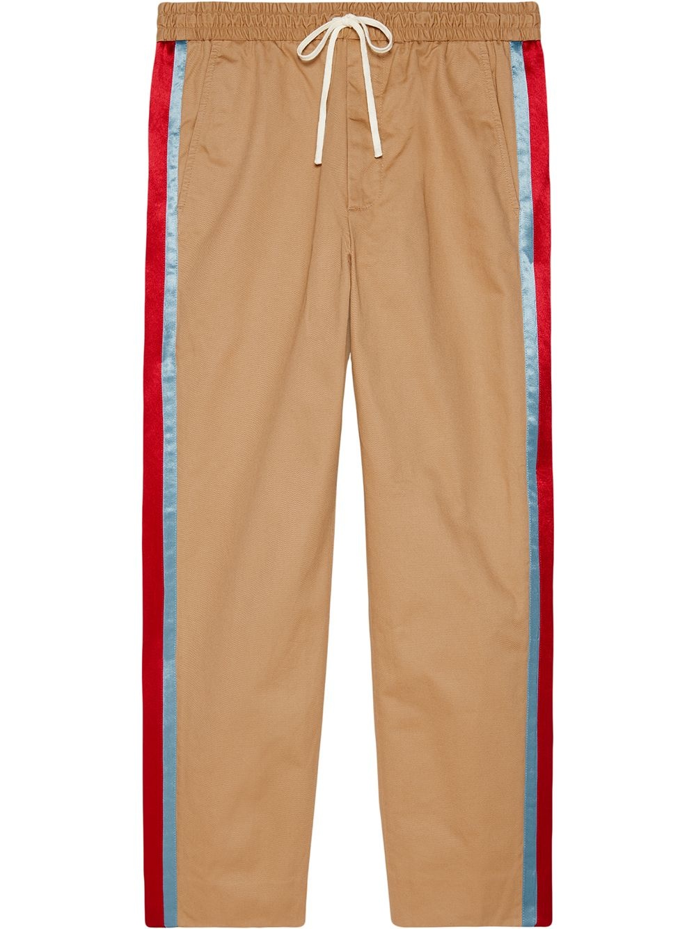 Cotton drill pant with acetate stripe - 1