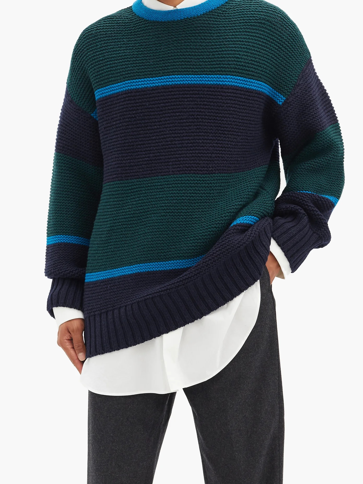 Striped wool sweater - 6