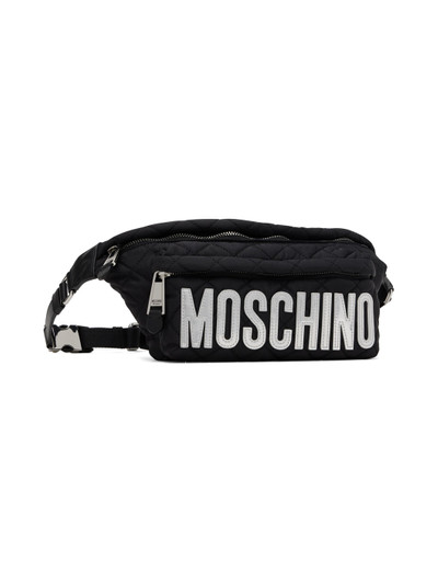 Moschino Black Quilted Pouch outlook