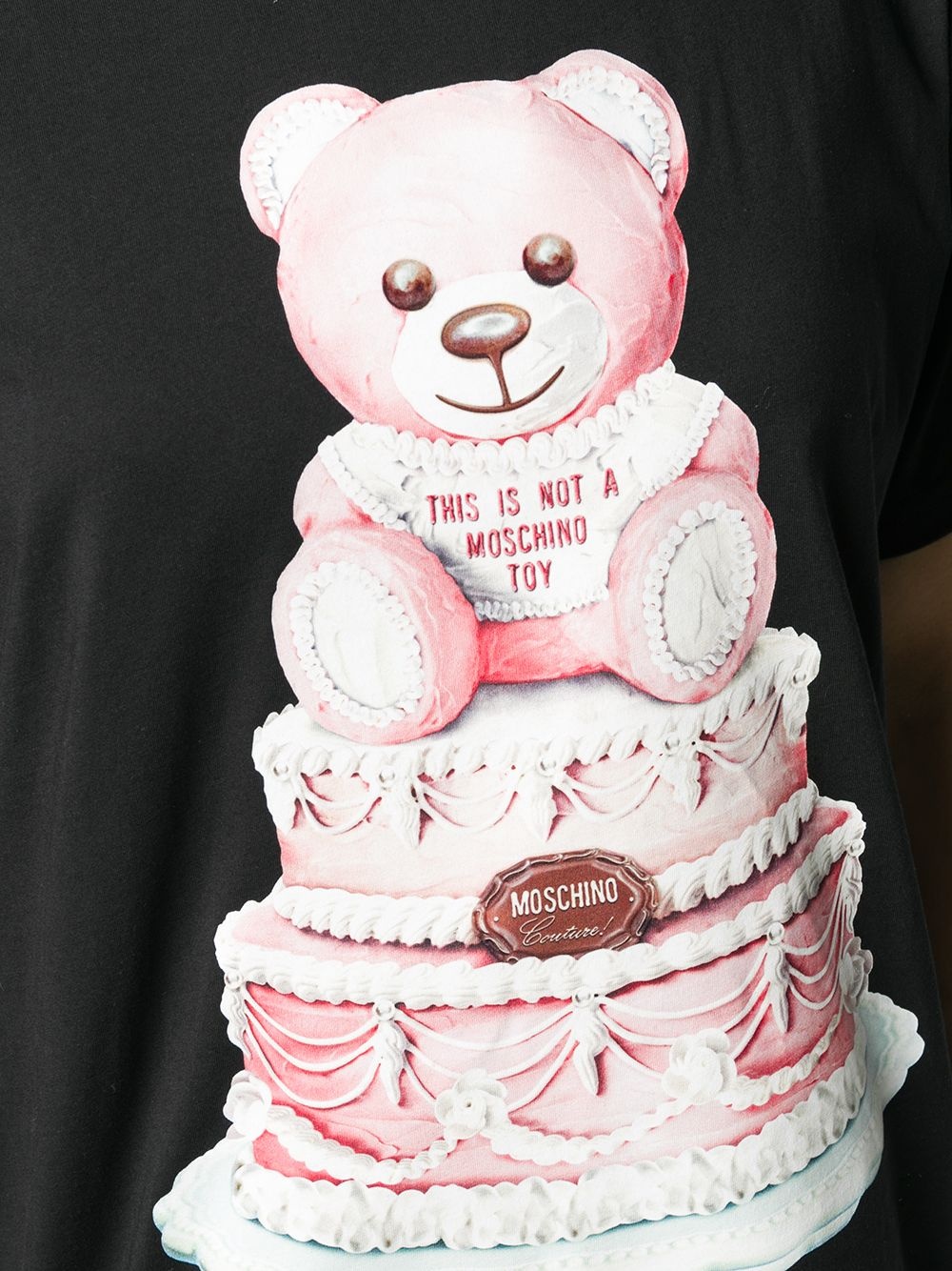 Cake Teddy Bear print T-shirt - 5