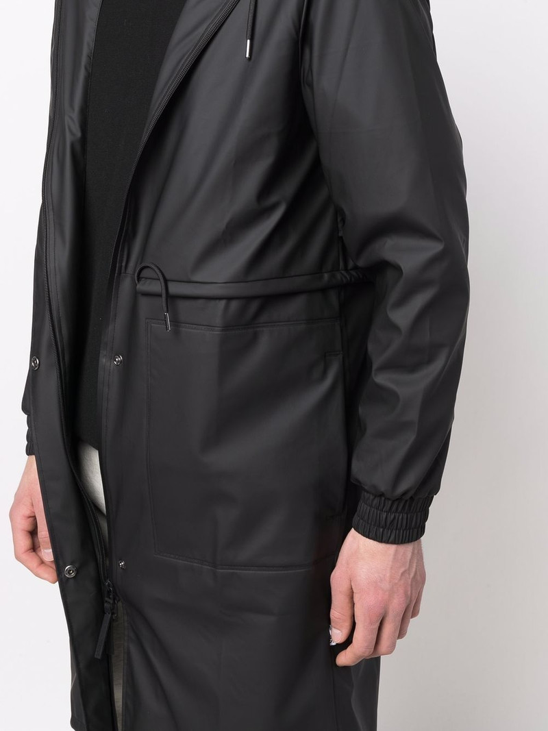 drawstring hooded raincoat 6